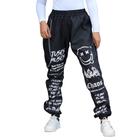 calça jogger moda gringa tactel smile dragão unisex com bolso e corrente tik tok