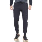 Calça Jogger Moletom Masculina Flanelada Lisa Com Punho