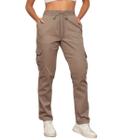 Calça Jogger Sarja Cargo Feminina