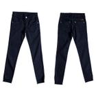 Calça Juvenil Jeans Preto Pull-ga