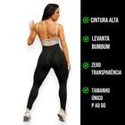 Calça Leg Legging LISA LEVANTA BUMBUM Cintura Alta Fitness Treino Corrida Academia Cores 873 - Iron