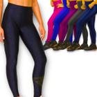 Calça Legging 3D POLIAMIDA Leg Cós Alto Fitness Academia Yoga Corrida Feminina 566