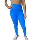 Calça Legging Alto Giro Com Logo E Recorte Academia 2412307