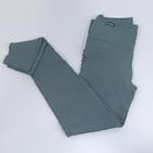 Calça legging anti celulite jacquard cintura alta brocada