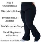 Calça legging Bailarina Flare boca de Sino