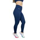 Calça Legging Básica Casual Suplex Academia Azul M. - ElementFit