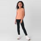 Calça Legging Básica Infantil Menina Em Cotton Brandili Preto