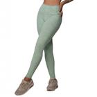 Calca Legging Bicolor Comum Jacquard Snake Menta Moving - Moving Fitness