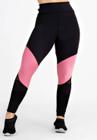 Calça Legging Cintura Alta Assimétrica com detalhes em Tule