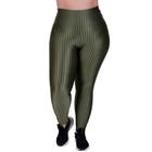 Calça Legging Cintura Alta Plus Size de Academia Fitness 46 48 50 - LAURA - BY TINA MODAS