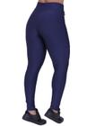 Calça Legging Com Bolso Azul St Madame