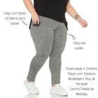 Calça Legging Com Bolso Natália Plus Size de Suplex 103748-A