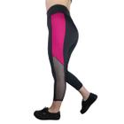 Calça Legging Academia 3D com tule lateral, cintura alta, zero  transparência, fitness/academia - mirraje - Calça Legging - Magazine Luiza