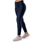 Calça Legging Elite Texturizada Feminina - Marinho