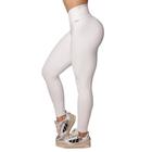 Calca Legging Empina Bumbum Jacquard Luxor Branco Moving