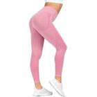 Calça Legging Empina Bumbum Sem Costura Cintura Cos Alto