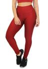 Calça Legging Feminina Lisa - Vermelho - Racy Modas