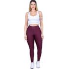 Calça Legging Feminina Montaria Flanelada Forrada Com Detalhe Em Cirrê - New Modas feminina