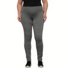 Calça Legging Feminina Plus Size Lisa Leg Fitness Academia Modela Corpo