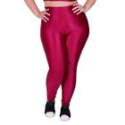 Calça Legging Fitness Cintura Alta Cirrê 3D Plus Size Feminino Laura - NAKA MODAS