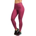 Calça Legging Fitness Poliéster Lisa Cintura Alta