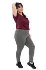 Calça Legging Flanelada Plus Size Cós Alto - tok10