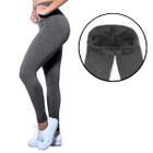 Calça Legging Flanelada Wolfox Térmica Pelúcida Quentinha Inverno Tecido Suplex Feminina