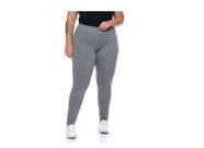 Calça legging peluciada plus size flanelada de frio feminina cintura pilates academia ginastia