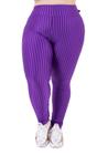 Calça Legging Plus Size Em Poliamida 3d