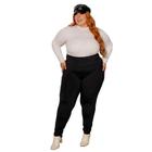 Calça Legging Plus Size Flanelada Zero Transparência Suplex - Donna Martins