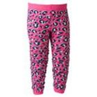 Calça legging rosa onça 21a25 baby menina pimpolho