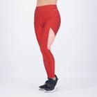 Calça Legging Selene Com Recorte Feminina Vermelha