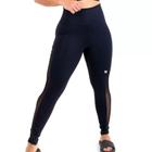 Calça Legging Tela Zeiq Preta