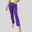 Calca loose fit reta feminina