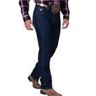 Calça Masculina Country Rodeio Cowboy Jeans Reta Elastano Carbono-7004