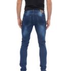 Calça Masculina Jeans Skinny Puídos Street