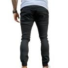 Calça Masculina Jogger Sarja Premium Com Punho Confortável Cós Elástico