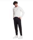 Calça Masculina Moletom Felpado Com Bolsos Internos