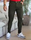 calça masculina slim fit sarja com elastano