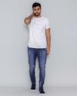 Calça Masculina Super Skinny com Rasgo No Joelho 21590 Escura