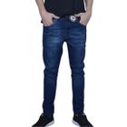 Calça Masculina Venon Básica Jeans Escuro 4 Bolsos