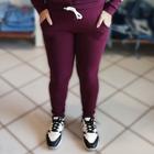 Calça Moletom Feminino Confortável Tecido Malha Crepe Marsala M G e GG