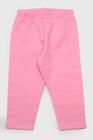 Calça Moletom Flanelado Rosa Infantil Frio Elian Menina Bebê