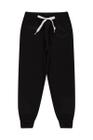 Calça Moletom Infantil Unissex Preto - Hey Kids