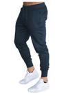 Calça moletom masculina plus size jogger slim fit básica lisa m9p