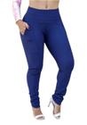 Calça Montaria Gorgurão Legging Feminina Leg Canelada Com Bolsos - Sorelle