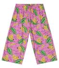 Calça Pantacourt Infantil Estampada Rovitex Kids Rosa