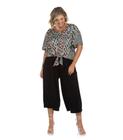 Calça Pantacourt Plus Size Secret