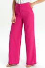 Calça pantalona de linho pink GG