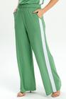 Calça pantalona de malha verde P